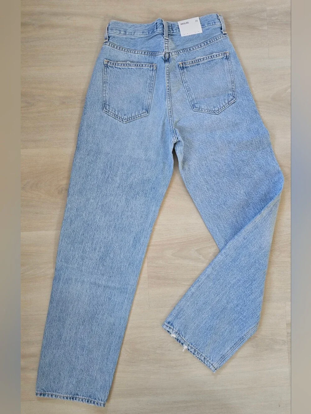 NWT AGOLDE Criss Cross Upsized Jeans Suburbia High Rise Straight 24